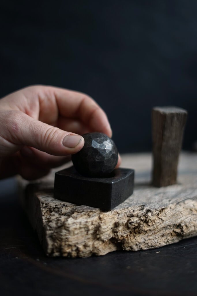 Steel block and ball